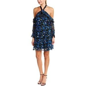 NWT Alexia Admor Floral Embroidered Halter Dress.
